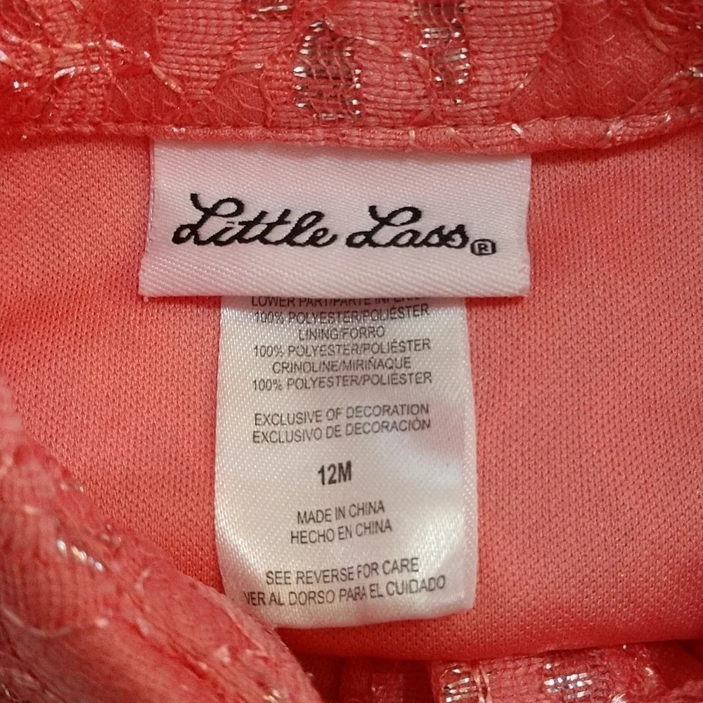 Little Lass Party Dress Size 12 Months